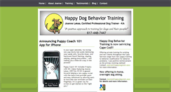 Desktop Screenshot of happydogtrain.com