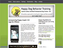 Tablet Screenshot of happydogtrain.com